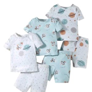 Comfortable light material short and shirt set for boys