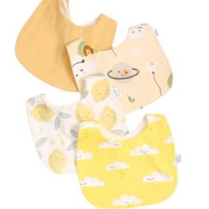 Soft Cotton Baby Bibs 4pcs