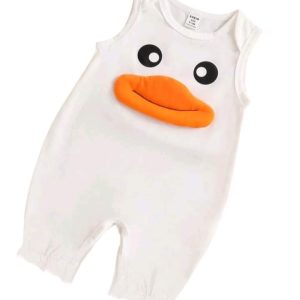 Cute cotton Duckface casual jumpsuit