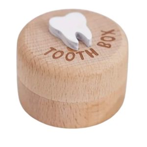 Adorable wooden tooth boxes