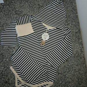 Black and cream onesie longsleeve 3pcs
